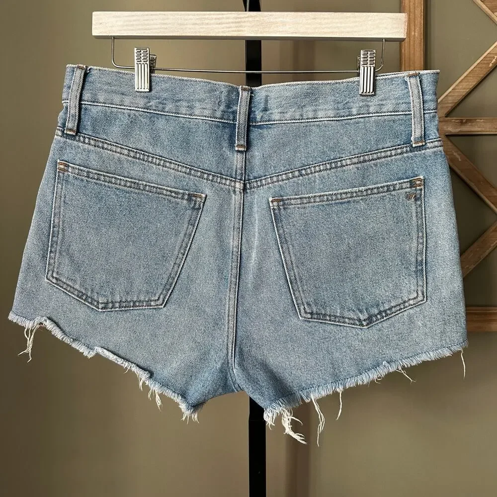 Madewell Relaxed Denim Shorts Size 28 Womens Distressed Jean